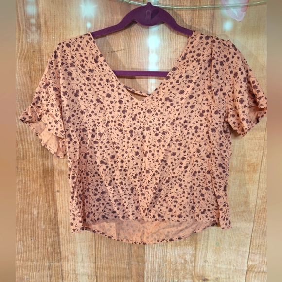 ARIZONA SIZE MEDIUM CROPPED PINK TOP - Picture 1 of 3